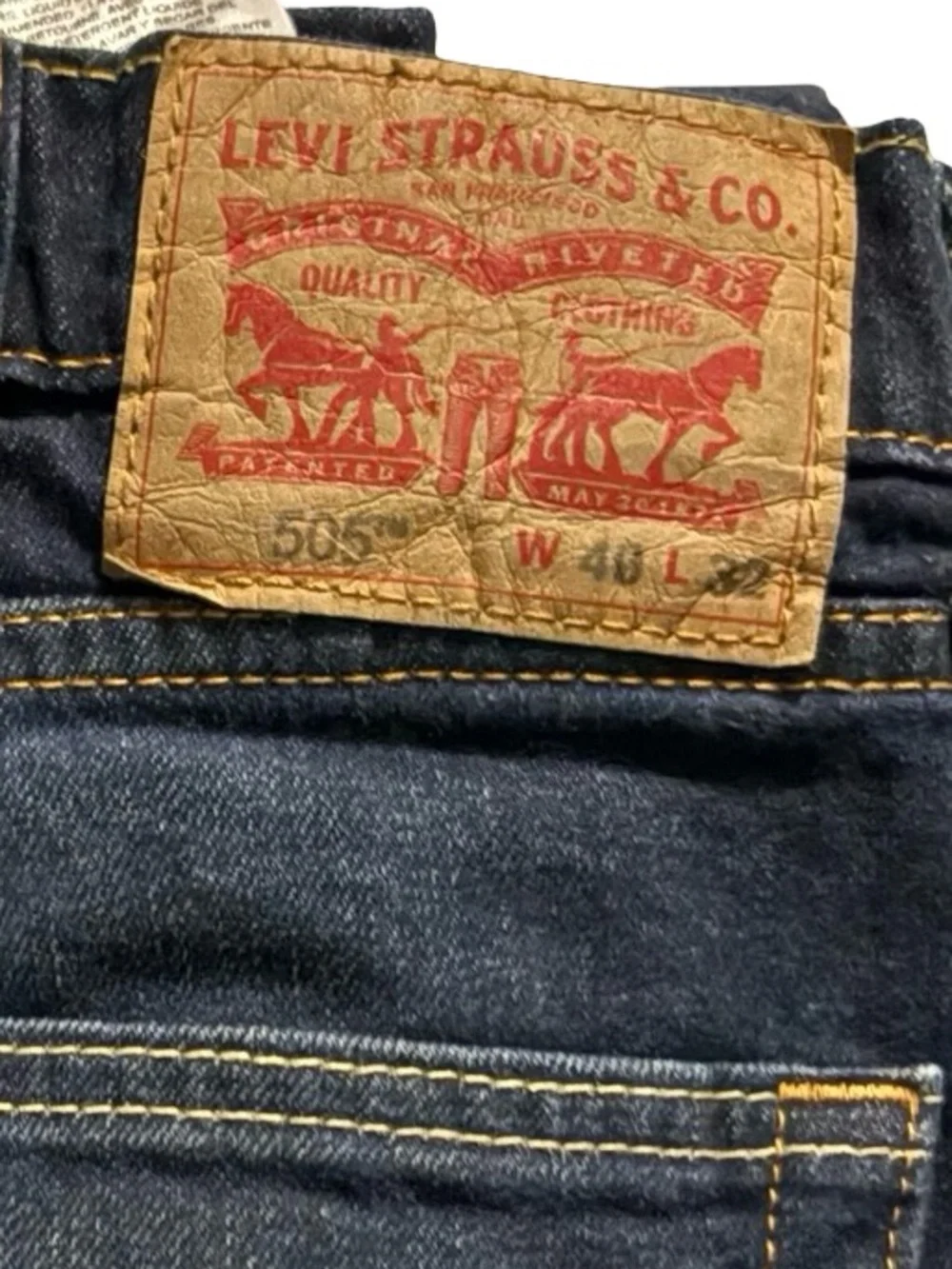 Levi's Men's Dark Indigo Straight Jeans